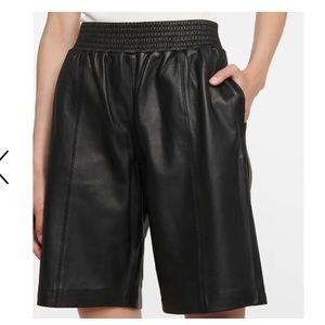 FRAME leather gym shorts size medium